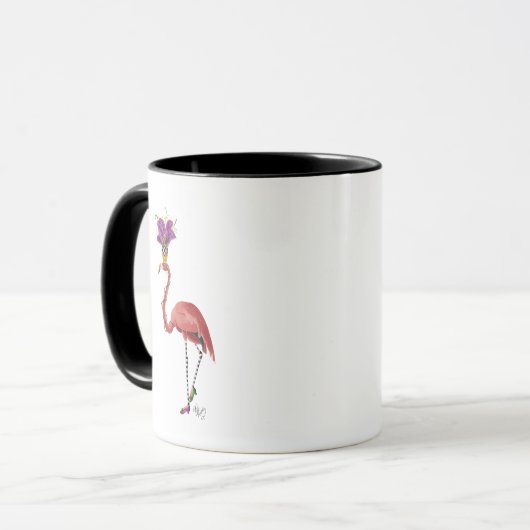Mardi Gras Flamingo Full Mok (Voorkant links)