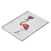 Mardi Gras Flamingo Full Notitieboek (Linkerzijde)