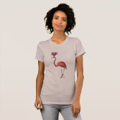 Mardi Gras Flamingo Full T-shirt (Voorkant volledig)