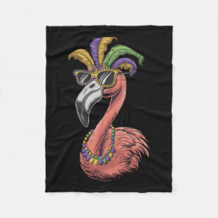 Mardi Gras Flamingo Het is Mardi Gras Yall Kostuum Fleece Deken