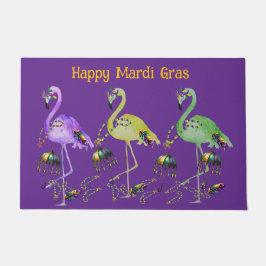 Mardi Gras Flamingo's Kust Deurmat