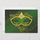 Mardi Gras Flat Uitnodiging (Voorkant)