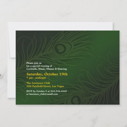 Mardi Gras Flat Uitnodiging (Achterkant)