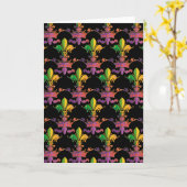 Mardi Gras Fleur de Crown Kaart (Gele Bloem)