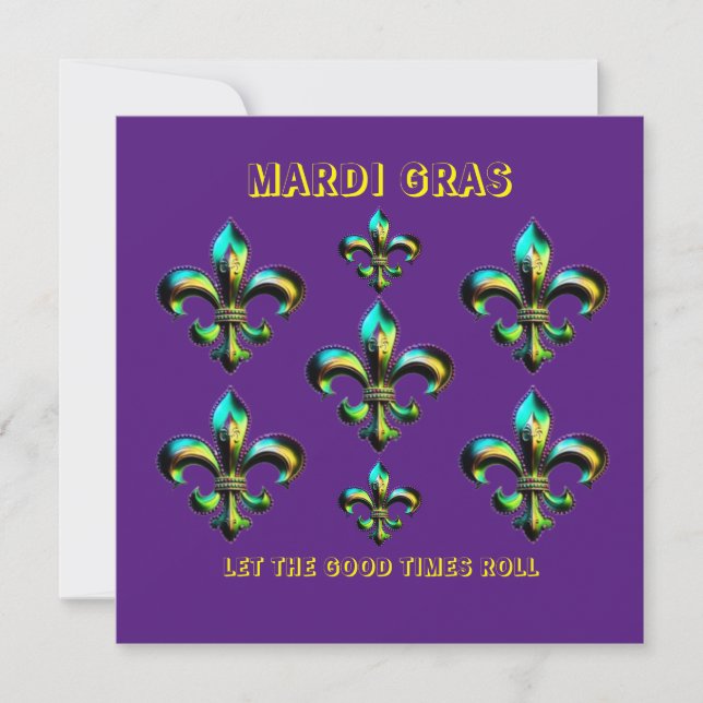Mardi Gras Fleur De Lis (Voorkant)