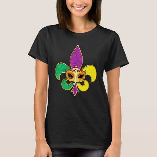 Mardi Gras Fleur De Lis 2023 Party Festival Men Wo T-shirt (Voorkant)