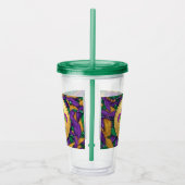 Mardi Gras Fleur de lis Acryl Drinkbeker (Rechts)