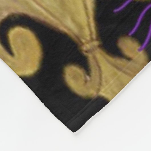 Mardi Gras fleur de lis and masks Fleece Deken (Hoek)
