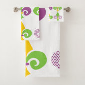 Mardi Gras Fleur de Lis Bad Handdoek (Insitu)