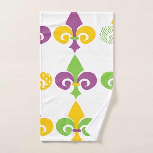 Mardi Gras Fleur de Lis Bad Handdoek (Handdoek)