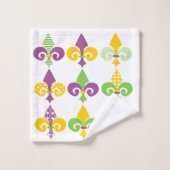 Mardi Gras Fleur de Lis Bad Handdoek (Wasdoekje)