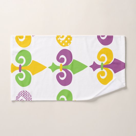 Mardi Gras Fleur de Lis Bad Handdoek (Handdoek)