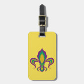 Mardi Gras Fleur De Lis Bagagelabel (Voorkant verticaal)