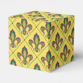 Mardi Gras Fleur De Lis Bedankdoosjes (Achterkant)