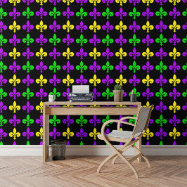 Mardi Gras Fleur de Lis Behang