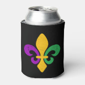 Mardi Gras Fleur De Lis Blikjeskoeler (Blikje Voorkant)