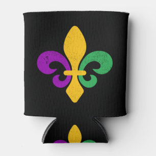 Mardi Gras Fleur De Lis Blikjeskoeler