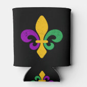 Mardi Gras Fleur De Lis Blikjeskoeler (Achterkant)