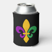 Mardi Gras Fleur De Lis Blikjeskoeler (Blikje Achterkant)