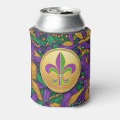 Mardi Gras Fleur de lis Blikjeskoeler (Blikje Achterkant)