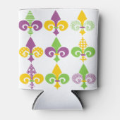 Mardi Gras Fleur de Lis Blikjeskoeler (Voorkant)