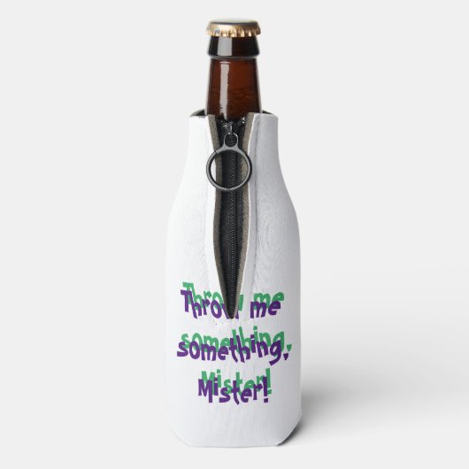 Mardi Gras Fleur de Lis Bottle Cooler (Fles Achterkant)