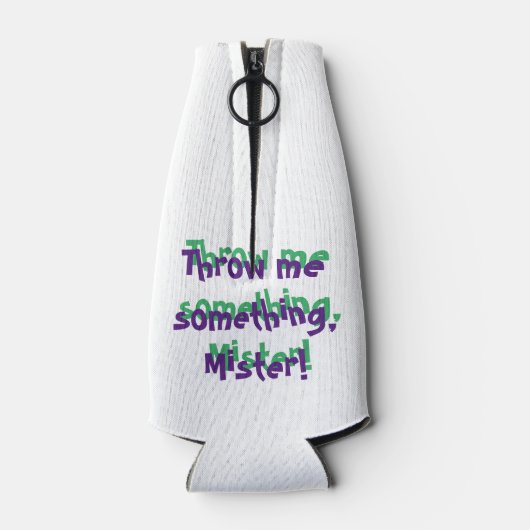 Mardi Gras Fleur de Lis Bottle Cooler (Achterkant)