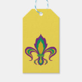 Mardi Gras Fleur De Lis Cadeaulabel (Voorkant)
