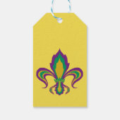 Mardi Gras Fleur De Lis Cadeaulabel (Achterkant)