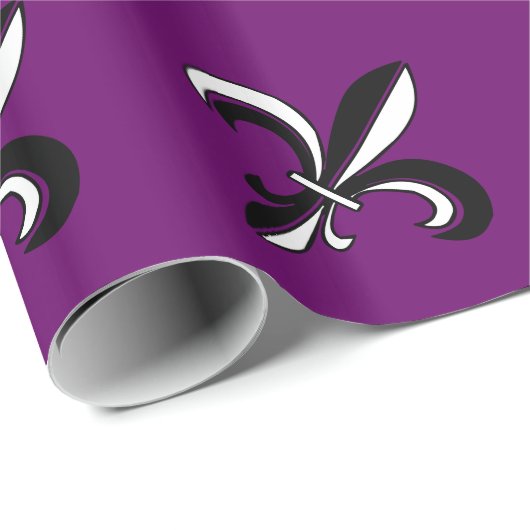 Mardi Gras Fleur De Lis Cadeaupapier (Rol Hoek)