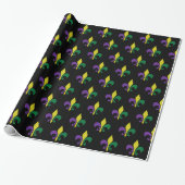 Mardi Gras ~ Fleur De Lis Cadeaupapier (Uitgerold)