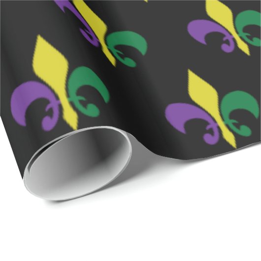 Mardi Gras ~ Fleur De Lis Cadeaupapier (Rol Hoek)