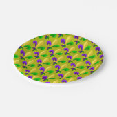 Mardi Gras fleur de lis Carnival patroon Papieren Bordje (Gekanteld)