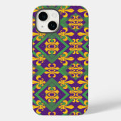 Mardi Gras Fleur de lis Case-Mate iPhone Case (Achterkant)