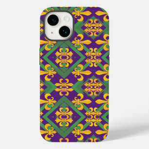 Mardi Gras Fleur de lis Case-Mate iPhone 14 Hoesje