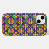 Mardi Gras Fleur de lis Case-Mate iPhone Case (Achterkant (horizontaal))