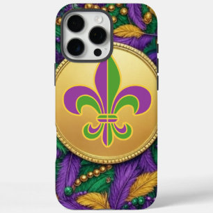 Mardi Gras Fleur de lis iPhone 16 Pro Max Hoesje