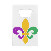 Mardi Gras Fleur De Lis Creditkaart Flessenopener (Achterkant)