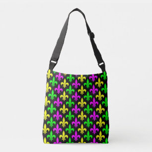 Mardi Gras Fleur De Lis Crossbody Tas