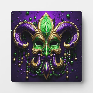 Mardi Gras Fleur De Lis Design 2024 Fotoplaat