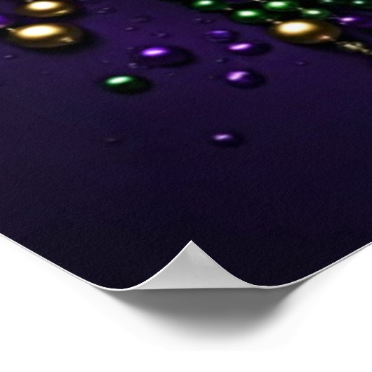 Mardi Gras Fleur De Lis Design 2024 Poster (Hoek)