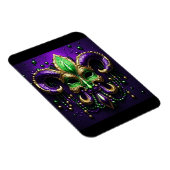 Mardi Gras Fleur De Lis Design Magneet (Rechterzijde)