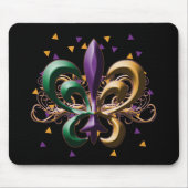 Mardi Gras Fleur de Lis Design Muismat (Voorkant)