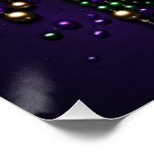 Mardi Gras Fleur De Lis Design Perfect Poster (Hoek)