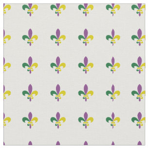 Mardi Gras Fleur De lis Fabric Stof