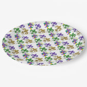 Mardi Gras fleur de lis-feest Papieren Bordje (Gekanteld)