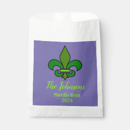 Mardi Gras Fleur de Lis feestzakjes Bedankzakje