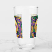 Mardi Gras Fleur de lis Glas (Rechts)