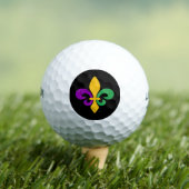 Mardi Gras Fleur De Lis Golfballen (Insitu Shirt)