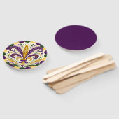 Mardi Gras fleur-de-lis  Handwaaier (Niet-gemonteerd)